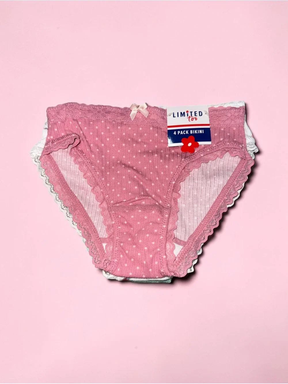 Kids Bikini Underwear - 4 Pack Limited Too (size 8) NWT